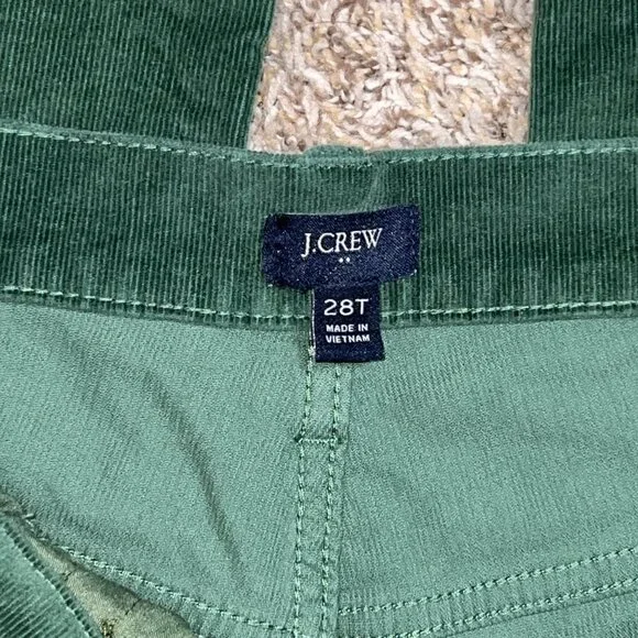 J Crew Factory - Emerald Green Corduroy Straight Pants - Size 28 (6) Tall - Picture 3 of 4
